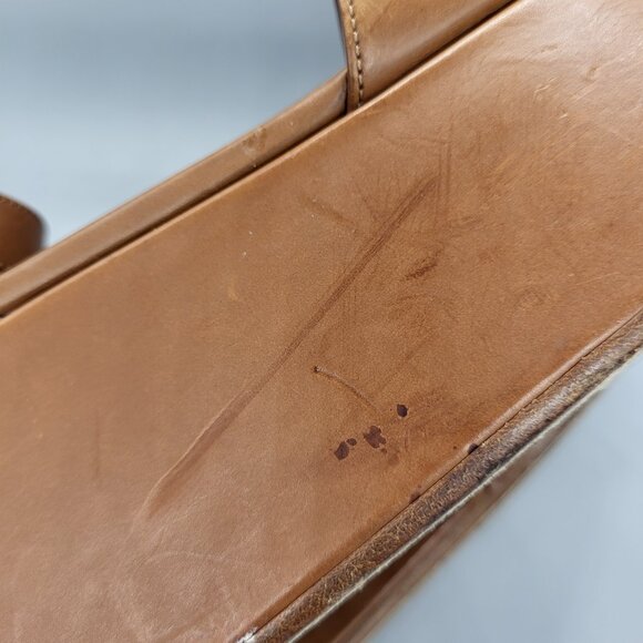 PRADA Leather Platform Wedge Sandals - Picture 9 of 16